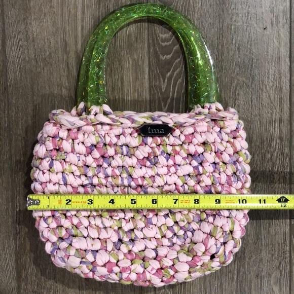 Set of Vintage IMA Knit Crochet Handbags - Picture 10 of 12